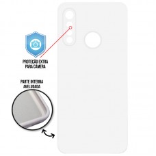 Capa para Motorola Moto G8 Play e Moto One Macro - Case Silicone Cover Protector Branca